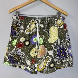 98 Coast Av Trunk Short Swimwear Paisley Print Coastal Beach Vacation Men's XL